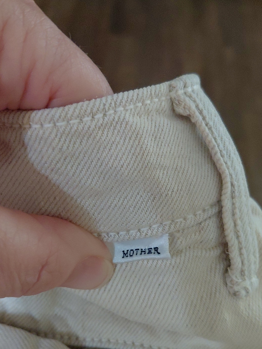 Mother Cream Wide-Leg Trousers, Size 30 - Picture 9 of 10